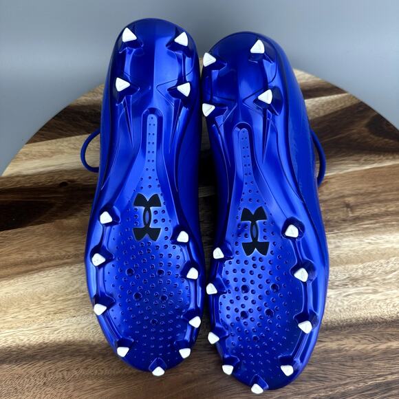 Under Armour Highlight 2 Men\'s Size 10.5 MC Knit Royal Blue Football Cleats NEW main image 6